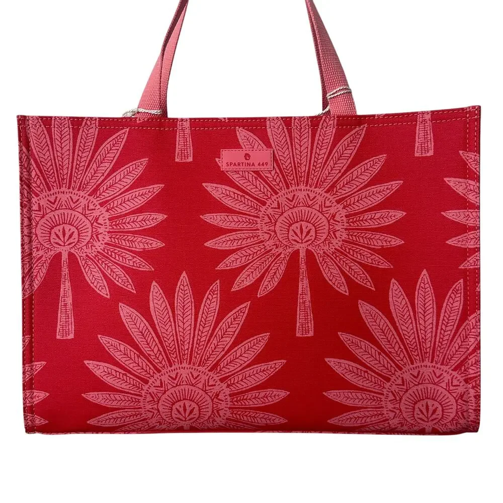Spartina 449 NEW Market Tote Bag Daufuskie Island Palmetto Frond Handbag Purse
